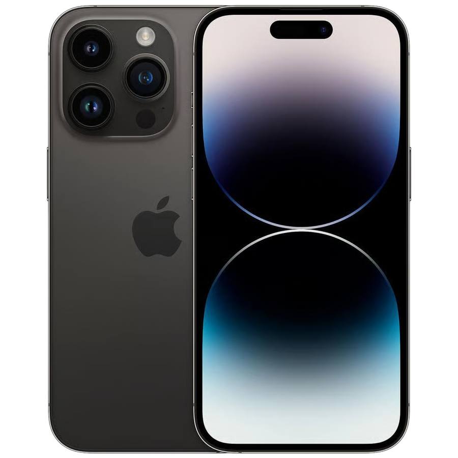 iPhone 14 Pro Max Space Black, front and back